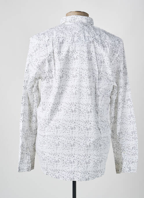 Chemise manches longues imprimé fantaisie blanc GARCIA homme