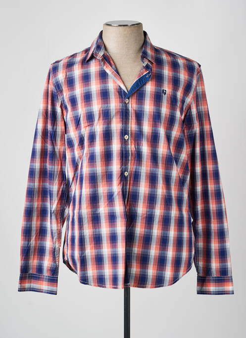 Chemise manches longues imprimé fantaisie bleu GARCIA homme