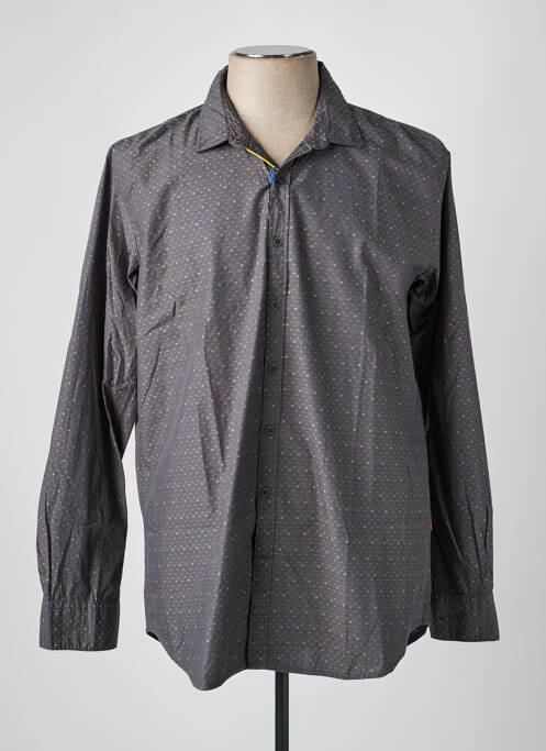 Chemise manches longues imprimé fantaisie gris MEN OF ALL NATION homme