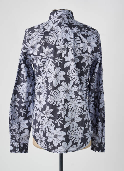 Chemise manches longues imprimé fantaisie noir GARCIA homme