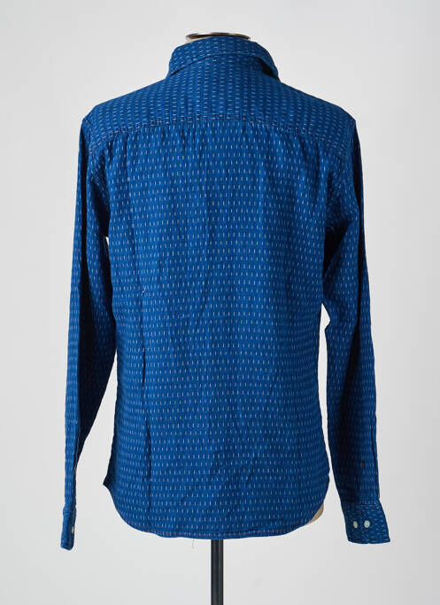Chemise manches longues poches poitrine bleu JACK & JONES homme