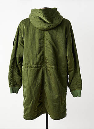 Parka sans repassage a capuche vert C.P. COMPANY homme