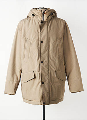 Parka manches longues a capuche beige HUGO BOSS homme