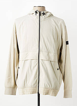 Veste casual coupe droite beige HUGO BOSS homme