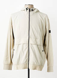 Veste casual coupe droite beige HUGO BOSS homme