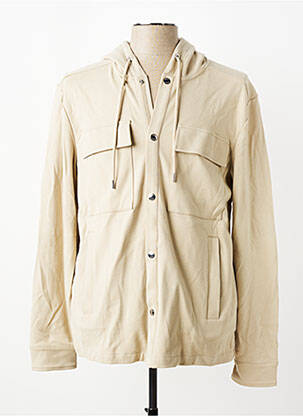 Veste casual fermeture boutonnée sur le devant beige HUGO BOSS homme