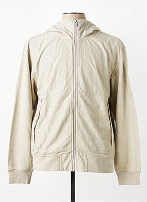 Veste casual resserrée sur le bas beige HUGO BOSS homme