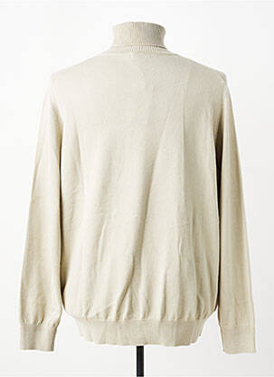 Pull stretch manches longues beige HUGO BOSS homme