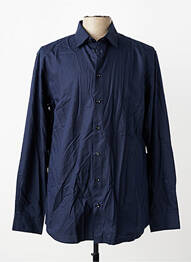 Chemise manches longues coupe droite bleu SELECTED homme