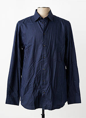 Chemise manches longues coupe droite bleu SELECTED homme