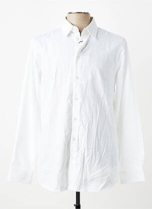 Chemise manches longues coupe cintrée blanc SELECTED homme