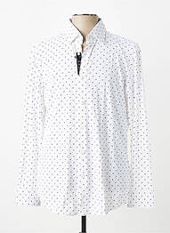 Chemise manches longues imprimé fantaisie blanc HUGO BOSS homme