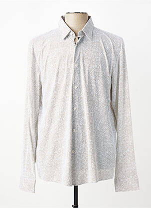 Chemise manches longues imprimé fantaisie blanc HUGO BOSS homme