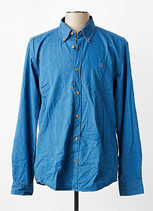 Chemise manches longues coupe cintrée bleu HUGO BOSS homme