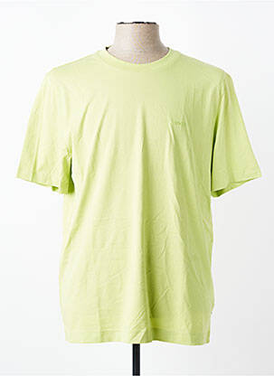 T-shirt coupe droite manches courtes vert HUGO BOSS homme