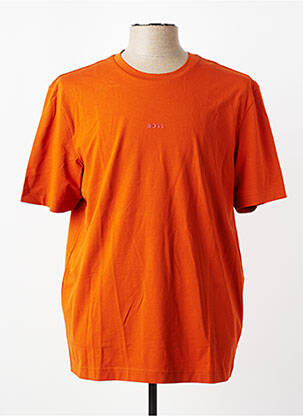 T-shirt coupe cintrée manches courtes orange HUGO BOSS homme