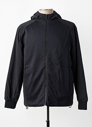 Blouson capuche noir HUGO BOSS homme