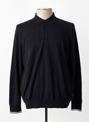 Polo manches longues manches longues noir HUGO BOSS homme