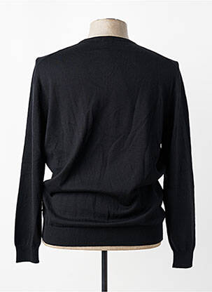 Pull col v manches longues noir HUGO BOSS homme