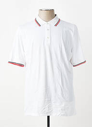 Polo stretch manches courtes blanc FUSALP homme