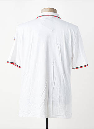 Polo stretch manches courtes blanc FUSALP homme