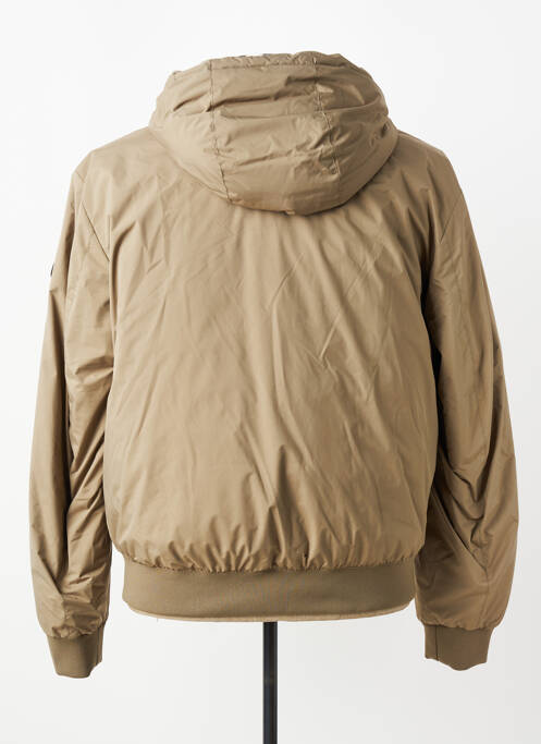 Doudoune manches longues a capuche marron HUGO BOSS homme