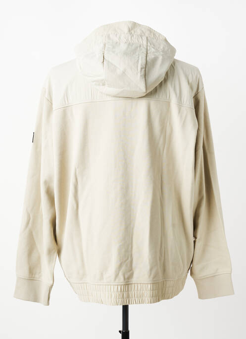 Veste casual coupe droite beige HUGO BOSS homme