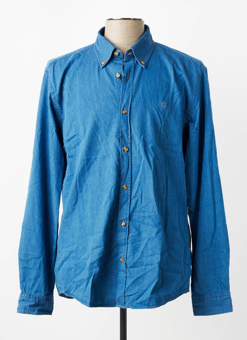 Chemise manches longues coupe cintrée bleu HUGO BOSS homme