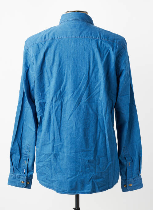 Chemise manches longues coupe cintrée bleu HUGO BOSS homme