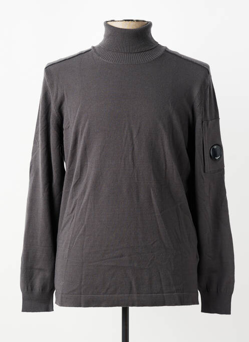Pull col roulé coupe cintrée manches longues gris C.P. COMPANY homme