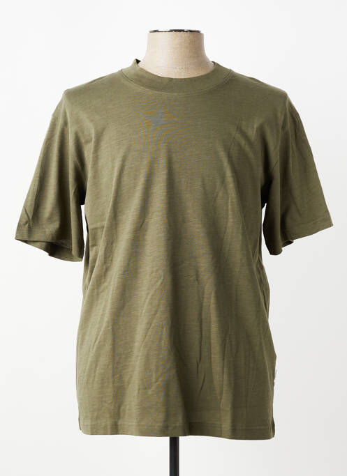 T-shirt coupe cintrée manches courtes vert SELECTED homme