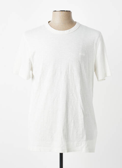 T-shirt coupe cintrée manches courtes blanc HUGO BOSS homme