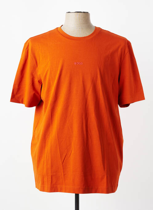 T-shirt coupe cintrée manches courtes orange HUGO BOSS homme