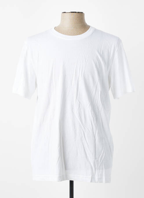 T-shirt coupe cintrée manches courtes blanc SELECTED homme