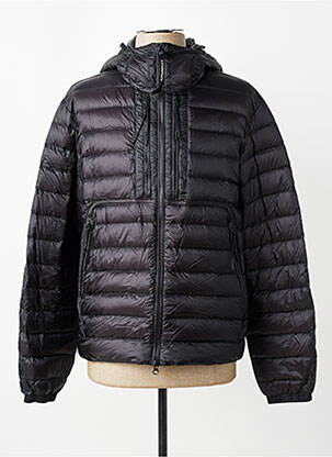 Doudoune manches longues a capuche noir C.P. COMPANY homme