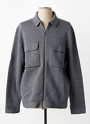 Veste casual coupe droite gris HUGO BOSS homme