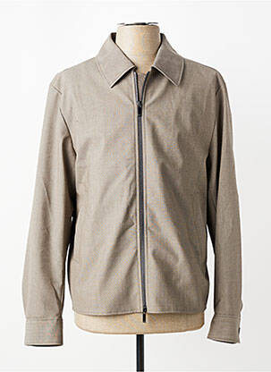 Veste casual col chemisier beige HUGO BOSS homme