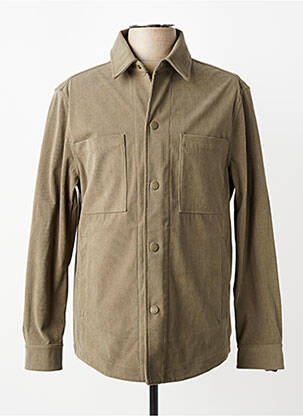 Veste casual fermeture boutonnée sur le devant vert HUGO BOSS homme