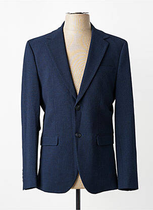 Blazer finition intérieure doublée bleu SELECTED homme