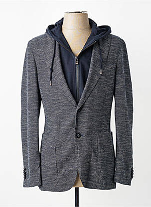 Veste casual fermeture boutonnée sur le devant bleu HUGO BOSS homme