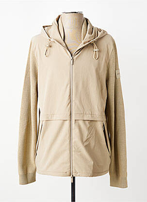 Veste casual coupe droite beige HUGO BOSS homme