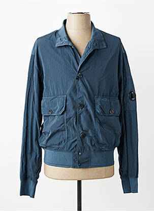 Veste casual fermeture boutonnée sur le devant bleu C.P. COMPANY homme