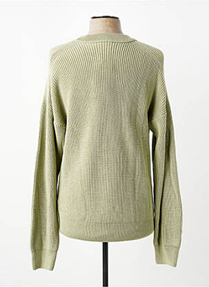 Pull col rond manches longues vert HUGO BOSS homme