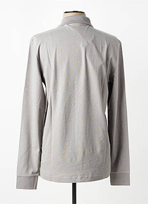 Polo manches longues manches longues gris HUGO BOSS homme