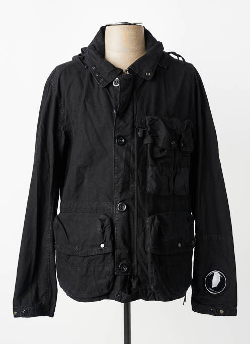 Parka manches longues a capuche noir C.P. COMPANY homme
