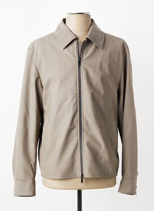 Veste casual col chemisier beige HUGO BOSS homme