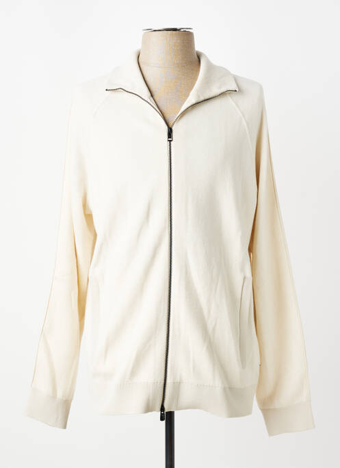 Gilet manches longues manches longues beige HUGO BOSS homme