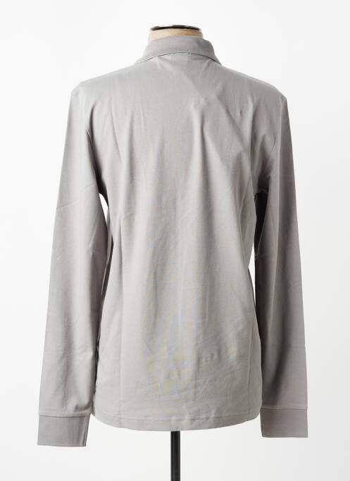 Polo manches longues manches longues gris HUGO BOSS homme