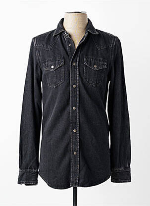 Chemise manches longues coupe cintrée noir DIESEL homme