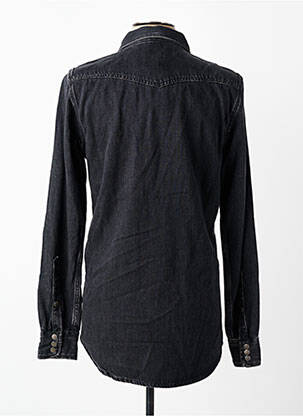 Chemise manches longues poches noir DIESEL homme